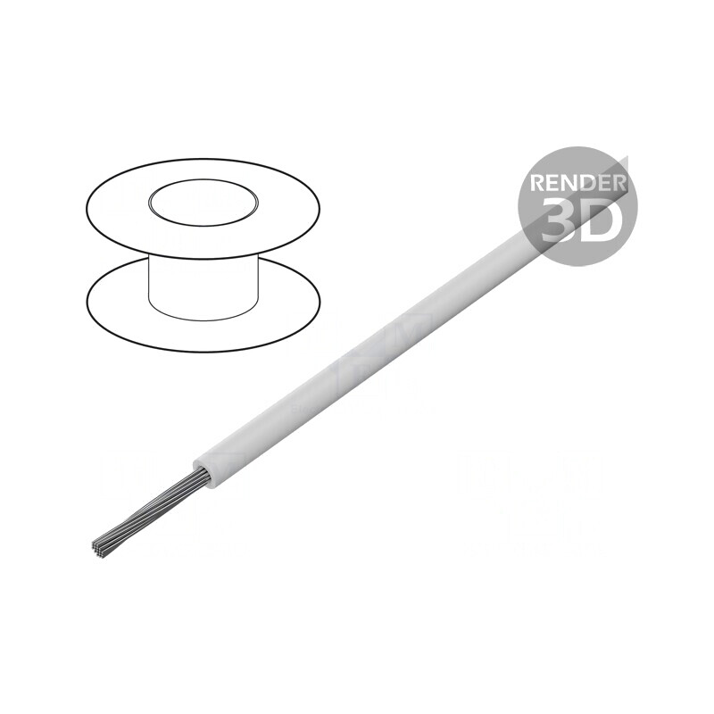 Cablu Cu HookUp 26AWG PVC Alb 305m 600V | Electronic-mag.ro | Componente Electronice Cablu Cu HookUp 26AWG PVC Alb 305m 600V | Electronic-mag.ro | Componente Electronice