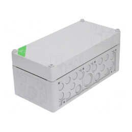 Carcasă: cutie de conexiuni | X: 150mm | Y: 300mm | Z: 132mm | IP65 | gri | 74140101