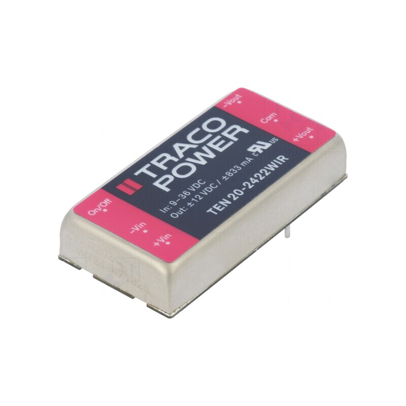 Convertor DC/DC 20W 9-36V la 12V/-12V | Electronic-mag.ro | Componente Electronice Convertor DC/DC 20W 9-36V la 12V/-12V | Electronic-mag.ro | Componente Electronice