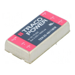 Convertor DC/DC 20W 18-75V la 5V 4000mA TEN 20-4811WIR | Electronic-mag.ro | Componente Electronice