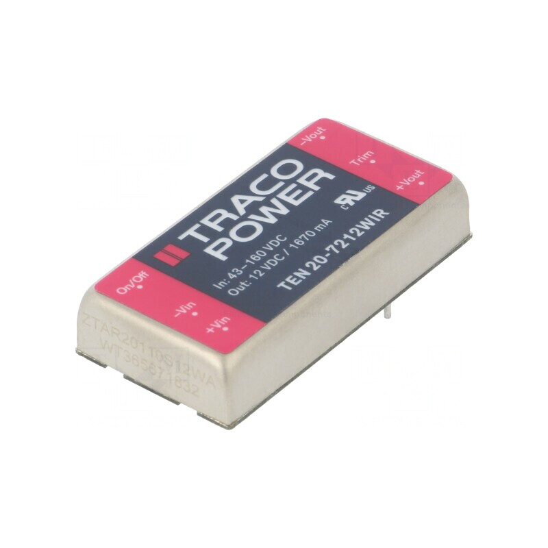 Convertor DC/DC 20W 43-160V la 12V 1670mA | Electronic-mag.ro | Componente Electronice Convertor DC/DC 20W 43-160V la 12V 1670mA | Electronic-mag.ro | Componente Electronice