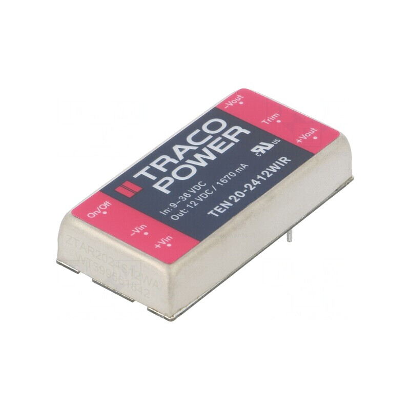 Convertor DC/DC 20W 9-36V la 12V 1670mA | Electronic-mag.ro | Componente Electronice Convertor DC/DC 20W 9-36V la 12V 1670mA | Electronic-mag.ro | Componente Electronice