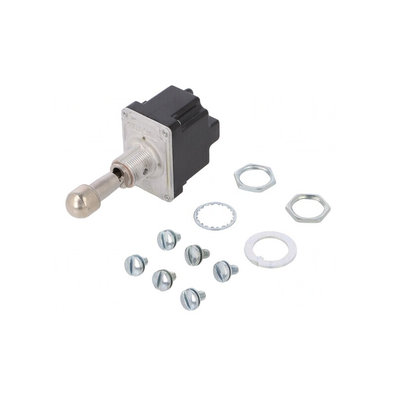 Comutator Basculant DPDT ON-OFF-ON 6A/230VAC 20A/28VDC | Electronic-mag.ro | Componente Electronice