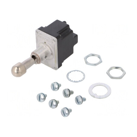 Comutator Basculant DPDT ON-OFF-ON 6A/230VAC 20A/28VDC | Electronic-mag.ro | Componente Electronice