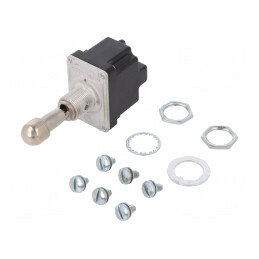 Comutator Basculant DPDT ON-OFF-ON 6A/230VAC 20A/28VDC | Electronic-mag.ro | Componente Electronice