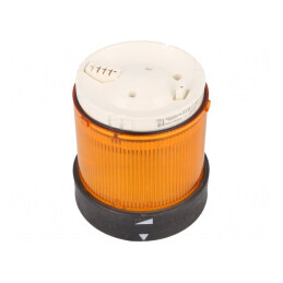 Semnalizator LED Portocalie 230V IP65 Ø70mm | Electronic-mag.ro | Componente Electronice