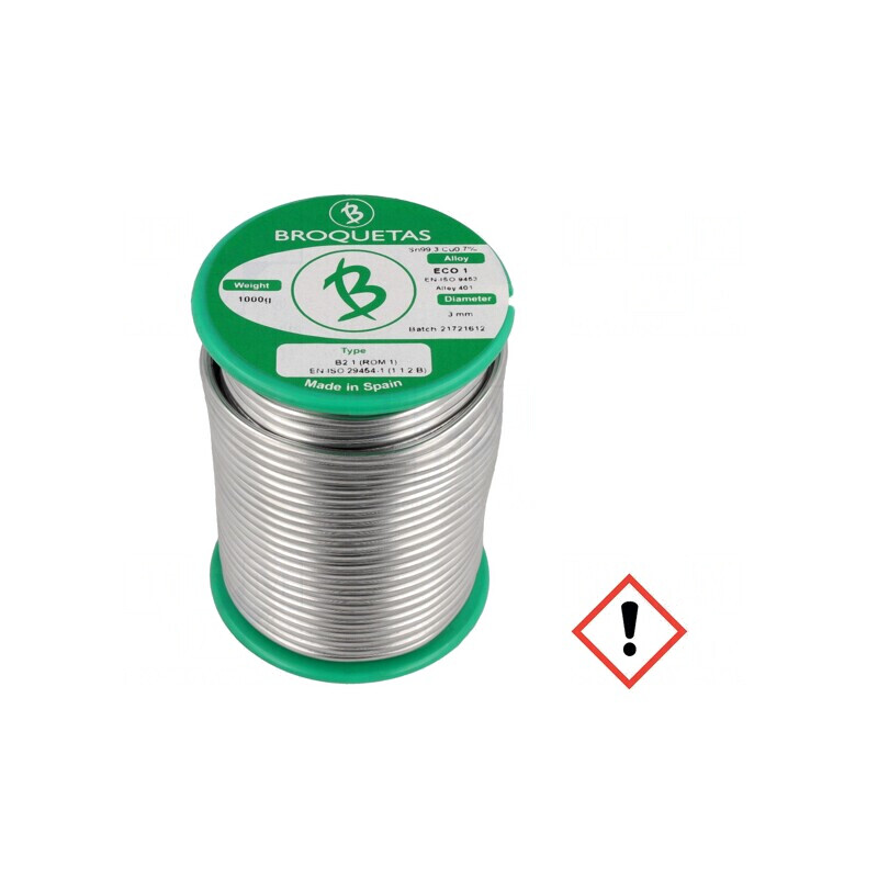 Sârmă de lipit fără plumb 3mm 1kg | Electronic-mag.ro | Componente Electronice Sârmă de lipit fără plumb 3mm 1kg | Electronic-mag.ro | Componente Electronice