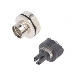 Soclu M12 8-PIN mamă IP65/IP67 57V | Electronic-mag.ro | Componente Electronice