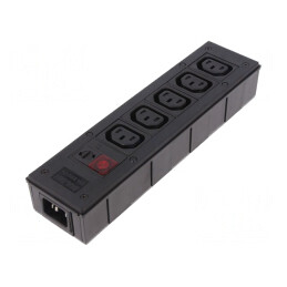 Conector alimentare AC splitter 10A 250V IEC 60320 | Electronic-mag.ro | Componente Electronice
