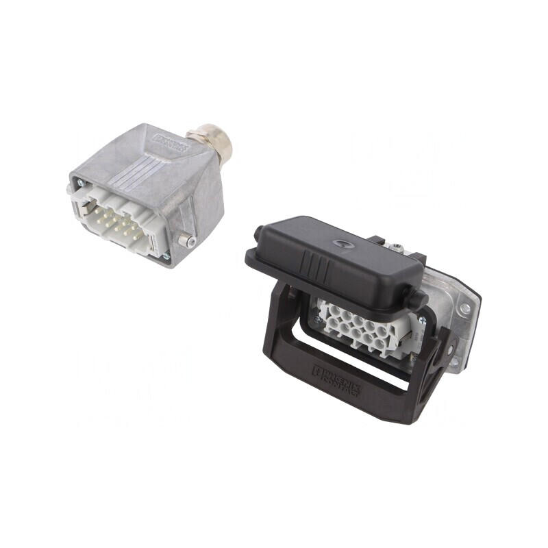 Conector HDC Tată-Mamă 500V 16A 10 PIN 10 PE | Electronic-mag.ro | Componente Electronice