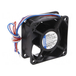Ventilator DC axial 12V 60x60x25mm 43,5m3/h 35dBA cu rulmenti | Electronic-mag.ro | Componente Electronice