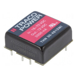 Convertor DC/DC 30W 18-75V la 12V 2500mA | Electronic-mag.ro | Componente Electronice