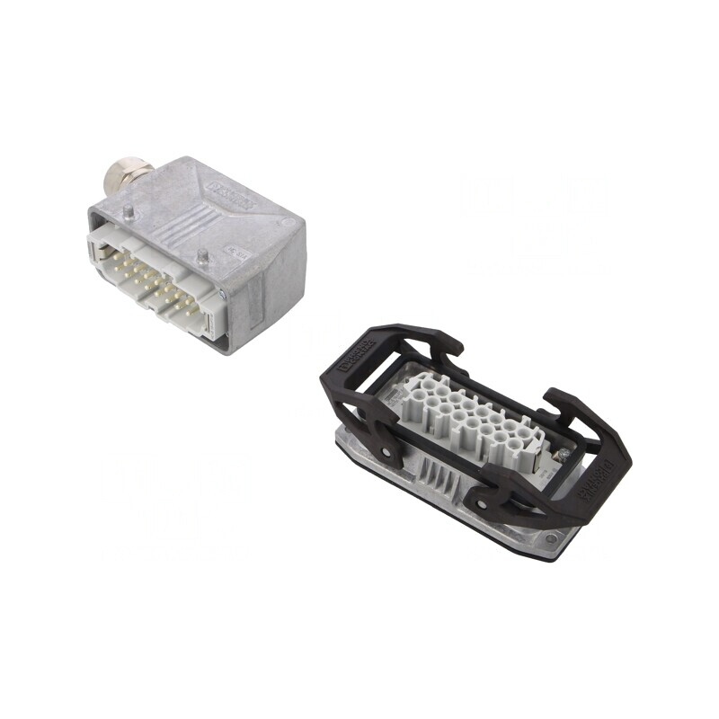 Conector HDC tată mamă 500V 16A 16PIN 16PE | Electronic-mag.ro | Componente Electronice