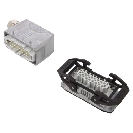 Conector HDC tată mamă 500V 16A 16PIN 16PE | Electronic-mag.ro | Componente Electronice