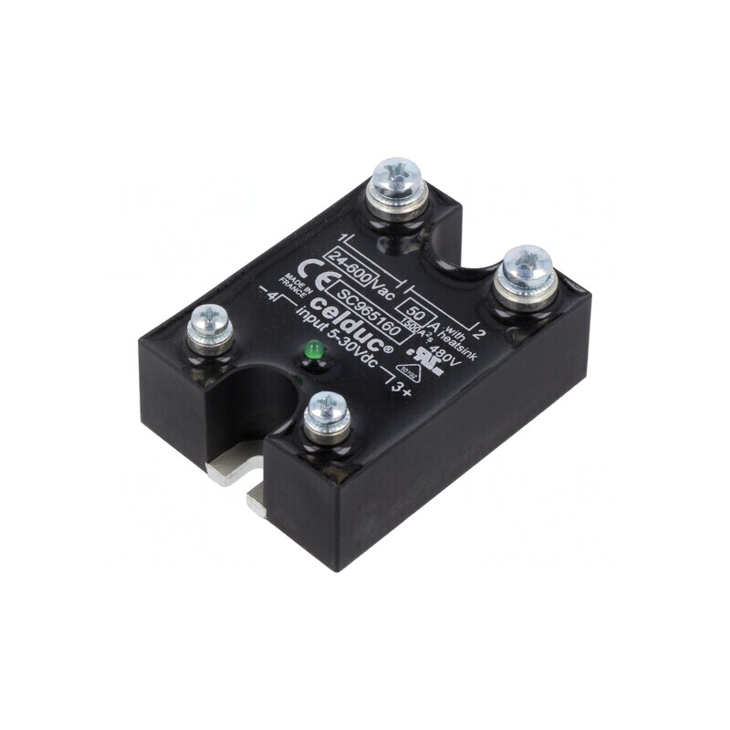 Releu Semiconductor 50A 1-Fazat 24-520VAC 5-30VDC | Electronic-mag.ro | Componente Electronice Releu Semiconductor 50A 1-Fazat 24-520VAC 5-30VDC | Electronic-mag.ro | Componente Electronice