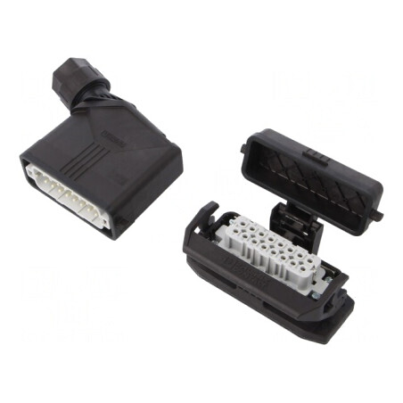 Conector HDC Tată-Mamă 250V 16A 16 Pin 16 PE | Electronic-mag.ro | Componente Electronice