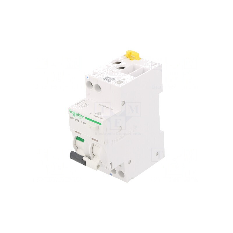 Întrerupător RCBO 20A 30mA 1P+N 230/400VAC | Electronic-mag.ro | Componente Electronice