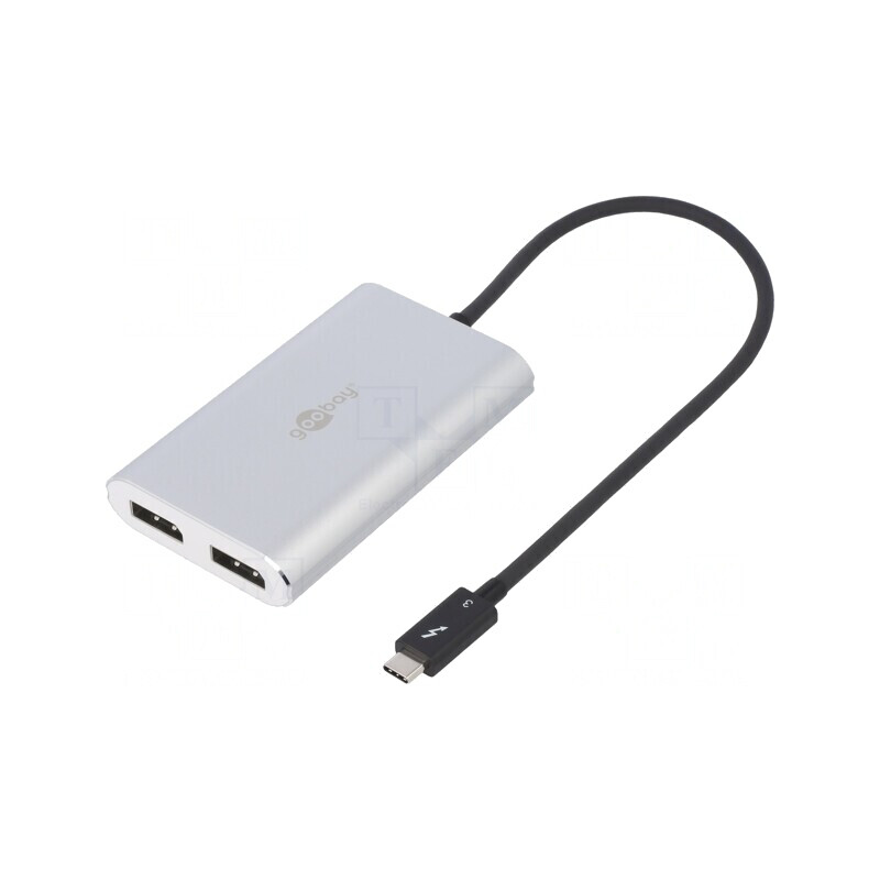 Adaptor USB 3.0 DisplayPort Dual 0.45m Negru/Alb | Electronic-mag.ro | Componente Electronice Adaptor USB 3.0 DisplayPort Dual 0.45m Negru/Alb | Electronic-mag.ro | Componente Electronice