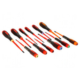 Kit șurubelnițe izolate ERGO, 12 buc. | Electronic-mag.ro | Componente Electronice