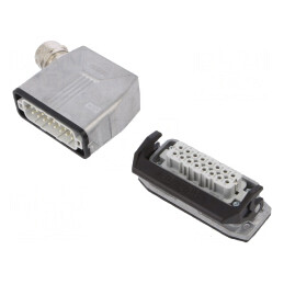 Conector HDC Tată Mamă 250V 16A 16 PIN 16 PE | Electronic-mag.ro | Componente Electronice