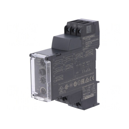 Timer Programabil 0.05s-100h DPDT 250VAC/8A 24-240VAC 24VDC IP20 | Electronic-mag.ro | Componente Electronice