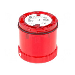 Semnalizator luminos cu xenon roșu 24VDC IP65 | Electronic-mag.ro | Componente Electronice