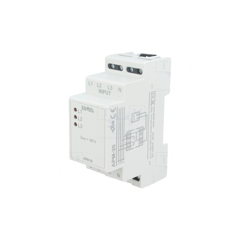 Releu Monitorizare Tensiune DIN IP20 APM-20 | Electronic-mag.ro | Componente Electronice