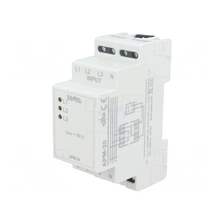 Releu Monitorizare Tensiune DIN IP20 APM-20 | Electronic-mag.ro | Componente Electronice
