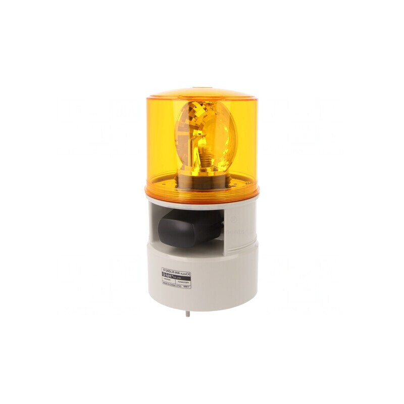 Semnalizator Luminos și Acustic 24VDC Sirenă cu Lumină Rotativă | Electronic-mag.ro | Componente Electronice