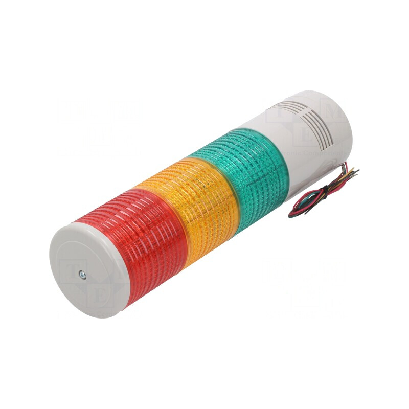 Coloană Semnalizare LED Roşu/Ambră/Verde 24V | Electronic-mag.ro | Componente Electronice