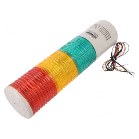 Coloană de Semnalizare LED Roșu/Ambră/Verde 24V | Electronic-mag.ro | Componente Electronice