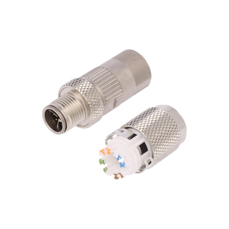 Mufă M12 8-Pin tată IDC IP67 drept Profinet | Electronic-mag.ro | Componente Electronice Mufă M12 8-Pin tată IDC IP67 drept Profinet | Electronic-mag.ro | Componente Electronice