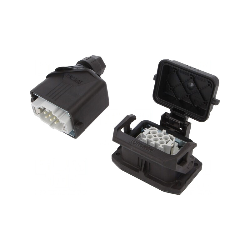 Conector HDC tată-mamă 500V 16A 6P+E | Electronic-mag.ro | Componente Electronice