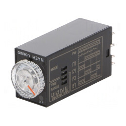 Timer Programabil 24VAC H3YN-21-B 0,1min-10h DPDT 250VAC/5A | Electronic-mag.ro | Componente Electronice