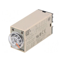Timer 0,1s-10min 4PDT 250VAC 3A 200-230VAC IP40 | Electronic-mag.ro | Componente Electronice