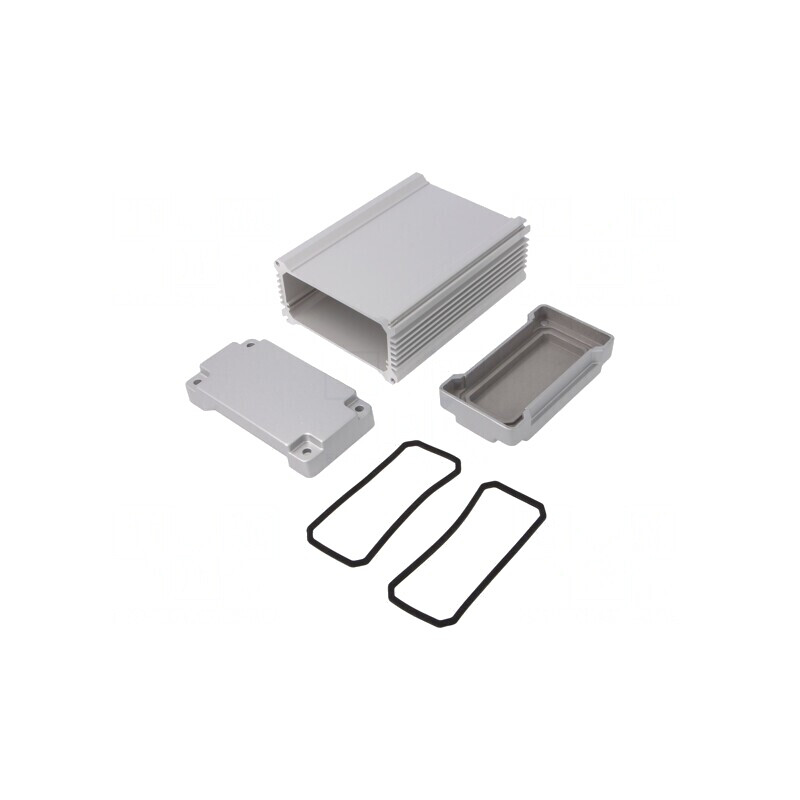 Carcasă aluminiu argintie 106x150x56 mm | Electronic-mag.ro | Componente Electronice