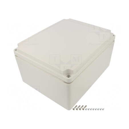 Carcasă universală gri deschis 200x250x130mm Ritec | Electronic-mag.ro | Componente Electronice