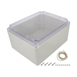 Carcasă universală gri deschis Ritec 200x250x130mm | Electronic-mag.ro | Componente Electronice