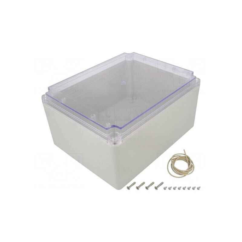 Carcasă universală gri deschis Ritec 200x250x130mm | Electronic-mag.ro | Componente Electronice