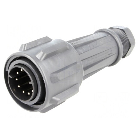 Conector Circular Mufă Tată 10 PIN-uri Alamă | Electronic-mag.ro | Componente Electronice