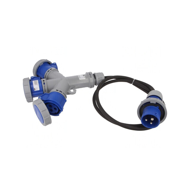 Conector Alimentare AC Spliter 16A 230V IP67 | Electronic-mag.ro | Componente Electronice