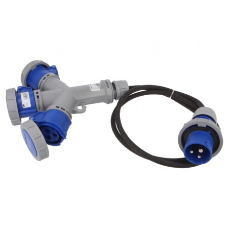 Conector Alimentare AC Spliter 16A 230V IP67 | Electronic-mag.ro | Componente Electronice