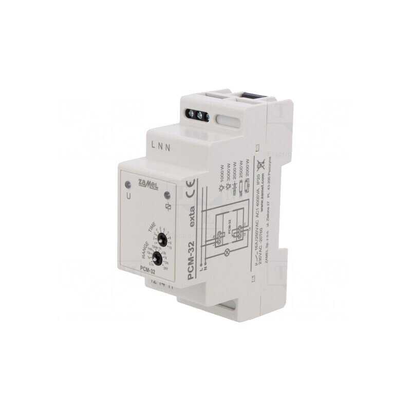 Timer 230VAC 0,1s-10zile SPDT 16A IP20 | Electronic-mag.ro | Componente Electronice Timer 230VAC 0,1s-10zile SPDT 16A IP20 | Electronic-mag.ro | Componente Electronice