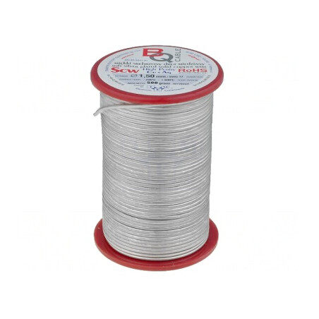 Sârmă Cupru Argintată 1mm 500g | Electronic-mag.ro | Componente Electronice