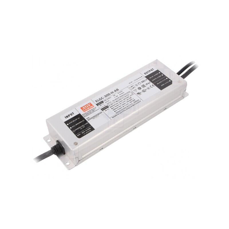 Alimentator LED 300W IP67 29-58V 2600-8000mA | Electronic-mag.ro | Componente Electronice
