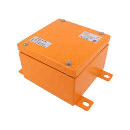 Carcasă Urgență Oțel IP65 Portocalie 150x150x100mm | Electronic-mag.ro | Componente Electronice