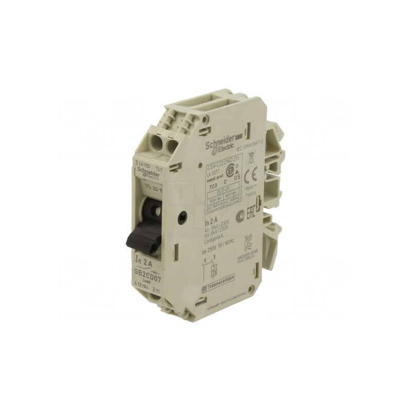 Întrerupător Motor 250VAC Șină DIN IP20  | Electronic-mag.ro | Componente Electronice