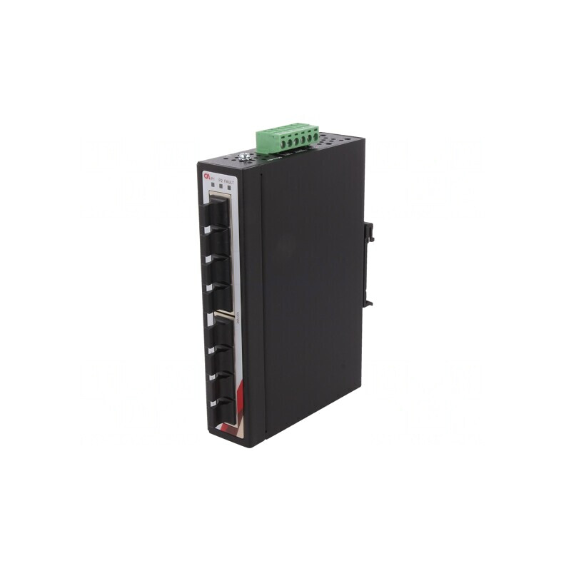 Switch Ethernet neadministrabil 8 porturi 12-48VDC | Electronic-mag.ro | Componente Electronice