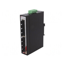 Switch Ethernet neadministrabil 8 porturi 12-48VDC | Electronic-mag.ro | Componente Electronice