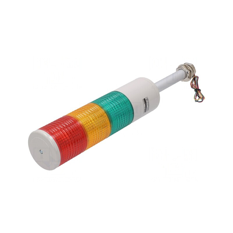 Coloană de Semnalizare LED Roşu/Ambră/Verde 24V | Electronic-mag.ro | Componente Electronice